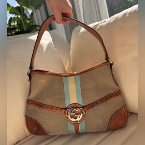 Gucci Hobo with Blue Sherry Line